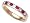 0.90 cttw Karina B(tm) Ruby Band Size 4 LIFETIME WARRANTY