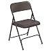 National Public Seating 800 Series Steel Frame Premium Light Weight Plastic Seat and Back Stacking Folding Chair with Double Brace, 480 lbs Capacity, Black (Carton of 4)
