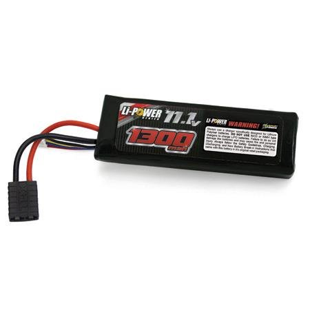 20C 11.1V 1300mAh 3S LiPo Battery: 1/16