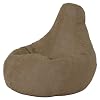 Gilda � Gaming Beanbag Bean Bag Recliner Faux Suede BROWN Chair