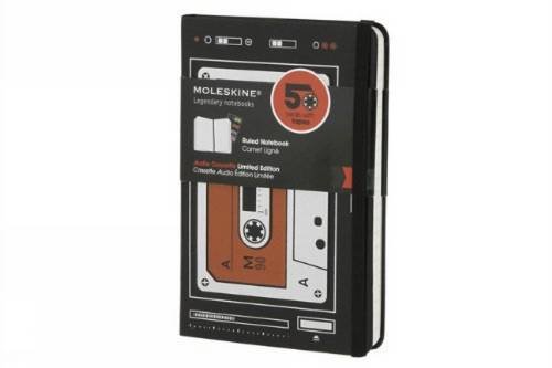 Moleskine Audio Cassette Limited Edition Notebook, Pocket, Ruled, Black, Hard Cover (3.5 x 5.5) (Limited Editions)