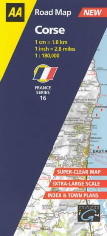 City Travel Guides Discounted  Books : Corse (AA Road Map France)