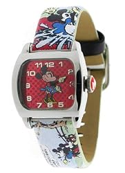 Disney Women's MU1114 Minnie Mouse Comic Watch