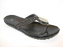 Ladies Flat Toepost Sandals / Slippers with Central Jewel F0128