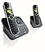 Philips CD6552B/38 DECT Duo ECO schnurloses Telefon mit Farbdisplay, Anrufbeantworter 30Min (XHD High-End Sound, Voll-Grafik-Farbdisplay, Voll-Duplex Freisprechen, reduzierter Stromverbrauch, mit zusätzlichem Handteil inkl Ladeschale) schwarz