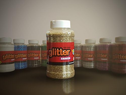 Craft Glitter Jar, Shaker-Top, for Craft Projects (Gold)