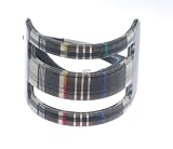 France Luxe Rectangle Pony with Cutouts - Fall Plaid Black