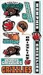 Memphis Grizzlies Temporary Tattoos - SET OF 6 - Sports Merchandise