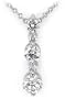 14k White Gold Drop Diamond Pendant (1/2ctw, I, I1)