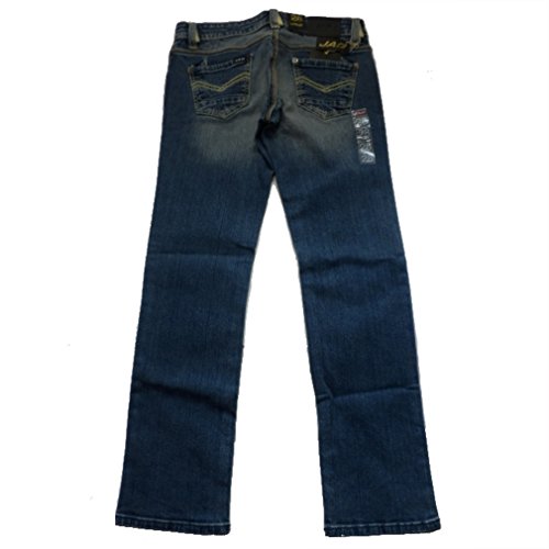 JAG BLACK ウォッシュ加工 美脚ストレッチ ストレート パンツ デニム レディース