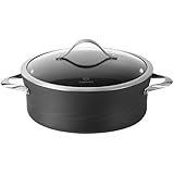 Calphalon Contemporary Hard-Anodized Aluminum Nonstick Cookware, Sauce Pot, 5-quart, Black