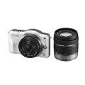 Panasonic デジタル一眼カメラ LUMIX GF3 ダブルズームキット シェルホワイト DMC-GF3W-W