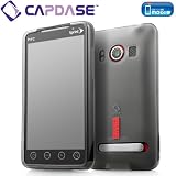 【ストラップホールつき】CAPDASE au HTC EVO WiMAX ISW11HT Soft Jacket 2 XPOSE with Screen Guard Crystal Clear, Clear Black 「ａｕ WiMAX ISW11HT / HTC イーボ」専用 ソフトジャケット2 XPOSE （クリスタル・クリアー 液晶保護シート 付き） クリアー・ブラック SJHCEVO4G-P201