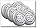 Electronics : Sylvania Dot-It Self-Adhesive Bright White LED Light, Silver, 6-PACK