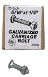 Carriage Bolt, 5/16 x 1 1/4