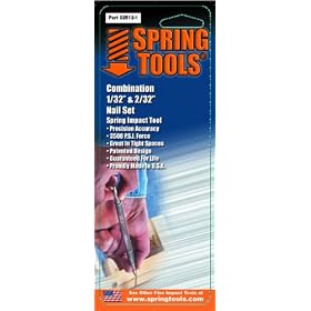 SpringTools 32R12-1 1 32 to 2 32-Inch Combination Nail Set by Spring Tools
