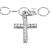 Sterling Silver Belly Chain with CZ Dangle Charm