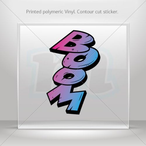 Sticker Decal Comic Sound Decor Motorbike Bicycle Vehicle ATV Racing Garage 0500 XZK3X