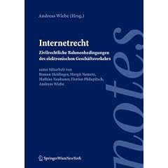Internetrecht: Zivilrechtliche Rahmenbedingungen des elektronischen Gesch�ftsverkehr (Springer Notes Rechtswissenschaft)