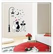 Home Decor Mural Art Wall Paper Stickers--Dating under the street lamp SWST-07