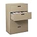 Sandusky 400 Series Tropical Sand Steel Lateral File Cabinet with Plastic Handle, 30" Width x 53-1/4" Height x 18" Depth, 4 Drawers