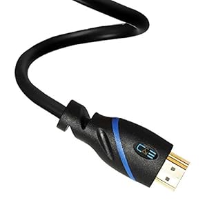 1.5 FT (0.4 M) High Speed HDMI Cable Male to Male with Ethernet Black (1.5 Feet/0.4 Meters) Supports 4K 30Hz, 3D, 1080p and Audio Return CNE451195 from TETC
