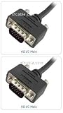 Ultra Thin VGA HD15 Male to Male Triple Shielded Cable 2 ft