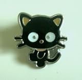 Black Chococat Metal Pin ~1 Inch Big~ Cute Black Cat Pin