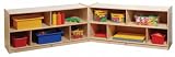 24 High 10-Section Toddler 2-Shelf Fold and Lock Mobile Storage (Ready To Assemble)