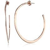 gorjana Arc Hoops Large High Shine Rose Gold Plated