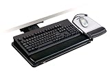 3M Adjustable Keyboard Tray AKT100LE, 21.75inch Track Adjustable Platform