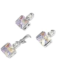 Sterling Silver Sets With Cubic Zirconia