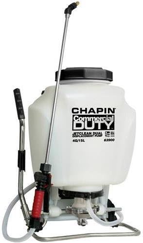 Chapin 63900 Commercial Duty Jet Clean Dual Displacement Pump 4 Gallon Backpack Sprayer