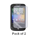 Amzer Super Clear Screen Protector with Cleaning Cloth for HTC Wildfire - 2 ....