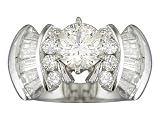 EGL Certified 2.11 cts Diamond Engagement Ring 14Kt White Gold