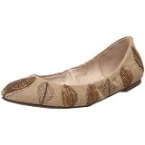 ALL BLACK Womens Leaf Printed Ballet Flat