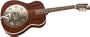 Rogue Triolian Biscuit Cone Resonator Guitar Natural
