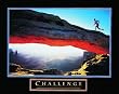 (8x10) Challenge Runner Motivational Poster Print