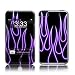 Purple Neon Flames Design Apple iPod Touch 2G (2nd Gen) / 3G (3rd Gen) Protector Skin Decal Sticker