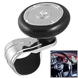 Amico Silver Tone Black Auto Truck Round Steering Wheel Spinner Knob 41MFrmLClVL. SL160 Amico Silver Tone Black Auto Truck Round Steering Wheel Spinner Knob