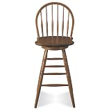 International Concepts A100-51 24-Inch Windsor Swivel Barstool, Soft Cherry
