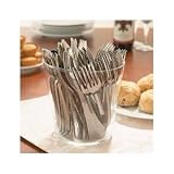 Disposable / Re-Usable Silver Finish Cutlery Set - Would You Believe It's PLASTIC !!