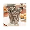 Disposable / Re-Usable Silver Finish Cutlery Set - Would You Believe It's PLASTIC !!
