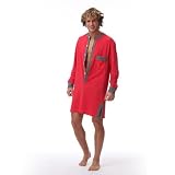 DreamCatcher Sleepshirt (Men's M (Women's 8-10)), Red/Deep Gray Trim