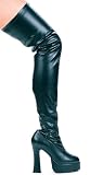 SALE Thrill Black Stretch PU Size: 6