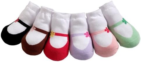 JazzyToes Baby 6 Pack Socks Cowgirl Boots - Girls