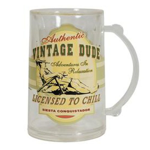 Tankard Mug Vintage Dude Licensed to Chill