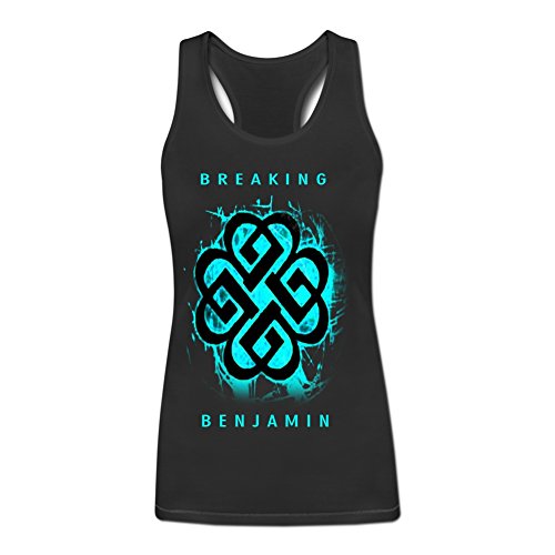Luoshan Women's Breaking Benjamin Celtic Knot Graphic Tank Top
