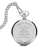 Best Man for a Day, Best Friend for Life Pocket Watch with Gift Box