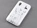 Tinxi Schutzhülle Qualität Weiß Und Silber Schmetterling Blumen Muster Harte Rückseite Hybride Schutzhülle für Samsung Galaxy Ace S5830 S5830i mit frei Display Schutzfolie